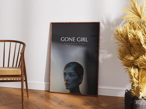 Gone Girl poster, David Fincher, Rosamund Pike, Ben Affleck, wall art,Vintage film print 1892070765