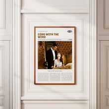 Gone with the Wind, Victor Fleming, Retro Movie Poster, Custom Movie Poster 4421172098