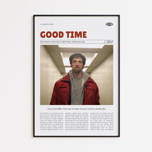 Good Time, Safdie's, Retro Movie Poster, Custom Movie Poster Print 4421167543
