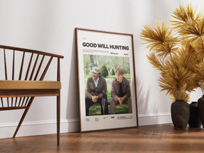 Good Will Hunting Poster, Matt Damon and Robin Williams Poster, Good Will Hunting Print, Movie Wall Art, Cult Movie Alternative Poster 4316507429