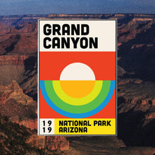 Grand Canyon National Park Mid Century Poster  Abstract Travel Poster  Minimalist Art Print  National Park Poster  Arizona Poster 1709617773