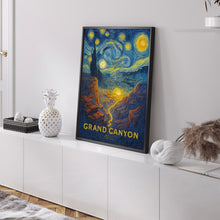 Grand Canyon Travel Poster - Arizona Wall Art Print, Illustration Artwork, Home & Office decor, Gift idea, United States National Park