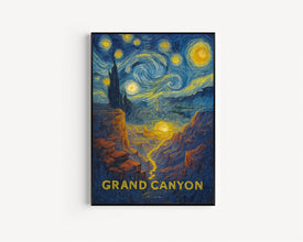 Grand Canyon Travel Poster - Arizona Wall Art Print, Illustration Artwork, Home & Office decor, Gift idea, United States National Park