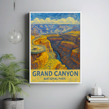 Grand Canyon Travel Print, Grand Canyon Poster Print, National Parks Wall Art, National Parks Poster, National Parks Travel