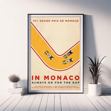 Grand Prix of Monaco Advertising Poster, Formula 1 Style Print, Ad Wall Art, Vintage Racing Sprint Retro F1 Design Advertisement 1786865528