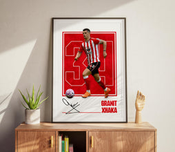 Granit Xhaka Poster Sunderland Soccer Poster, Football Print 4394944757