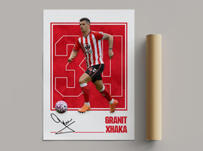 Granit Xhaka Poster Sunderland Soccer Poster, Football Print 4394944757