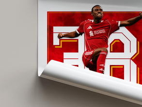 Gravenberch Poster Football Poster, Liverpool Soccer Wall Art Gift For Fans 4392454219