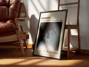 Gravity Poster, Sandra Bullock and George Clooney Starring Gravity Movie Poster Print, Cinematic Room Decor, Digital Print Poster 1893370977
