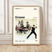 Grease Movie Poster, Mid-Century Modern Art, Minimalist Movie Print 4426131900 6549