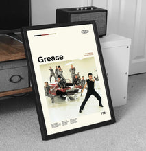 Grease Movie Poster, Mid-Century Modern Art, Minimalist Movie Print 4426131900