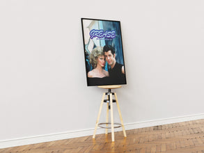 Grease Poster, Retro Movie Poster, Vintage Poster, John Travolta, Danny and Sandy, Olivia Newton-John, Musical Film Poster, Gift for Her 4309052999