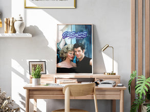 Grease Poster, Retro Movie Poster, Vintage Poster, John Travolta, Danny and Sandy, Olivia Newton-John, Musical Film Poster, Gift for Her 4309052999