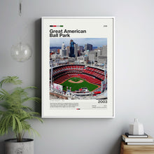 Great American Ball Park Poster, Cincinnati Reds Poster Print, MLB Stadium Poster, Baseball Fan Gift