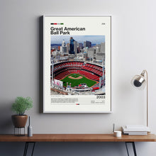 Great American Ball Park Poster, Cincinnati Reds Poster Print, MLB Stadium Poster, Baseball Fan Gift