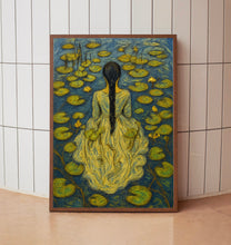 Greek Goddess of Calm Waters, Galene Premium Poster, Woman in the Lake, William Morris Print Greek Mythology, Divine Feminine Art Home Decor