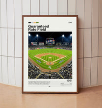 Guaranteed Rate Field Poster, Chicago White Sox Poster Print, MLB Stadium Poster, Baseball Fan Gift