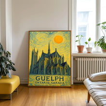Guelph Poster Print, Guelph Travel Poster, Guelph Van Gogh Style Wall Art, Guelph, Ontario, Canada