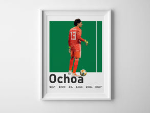 Guillermo Ochoa Poster, Mexican Soccer Goalkeeper Print Sport Poster 1542690046