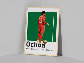 Guillermo Ochoa Poster, Mexican Soccer Goalkeeper Print Sport Poster 1542690046