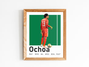 Guillermo Ochoa Poster, Mexican Soccer Goalkeeper Print Sport Poster 1542690046
