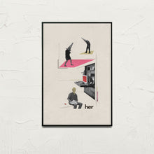 HER Inspired Movie Poster  Mid Century Modern Vintage Inspired Poster 1411694871