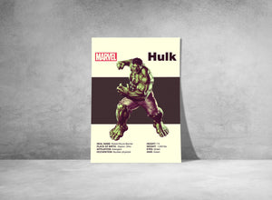 HULK POSTER - Marvel Poster - Avengers Poster - Printable Art - Digital Art - Wall Art - Mid Century Modern Art - Home Decor 1874432354