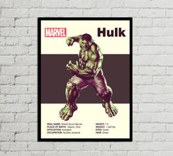 HULK POSTER - Marvel Poster - Avengers Poster - Printable Art - Digital Art - Wall Art - Mid Century Modern Art - Home Decor 1874432354