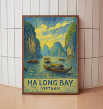Ha Long Bay Vietnam Travel Print, Ha Long Bay Island Poster Print, Ha Long Bay Wall Art, Vietnam Ha Long Bay Island Wall Decor