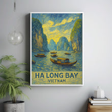 Ha Long Bay Vietnam Travel Print, Ha Long Bay Island Poster Print, Ha Long Bay Wall Art, Vietnam Ha Long Bay Island Wall Decor