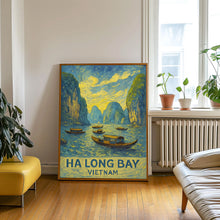 Ha Long Bay Vietnam Travel Print, Ha Long Bay Island Poster Print, Ha Long Bay Wall Art, Vietnam Ha Long Bay Island Wall Decor