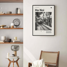 Ha Noi Art Print  Ha Noi Poster  Ha Noi Wall Art  Mid Century Poster  Travel Print Art  Vietnam  Vintage Poster 1584119901