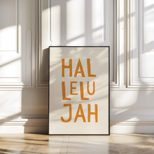 Hallelujah Print, Trendy Christian Wall Art, Orange Christian Poster, Jesus Typography Poster, Minimalist Poster, Faith Print, Wall Decor 4307890473 1410