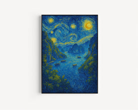 Halong Bay Travel Poster - Vietnam Wall Art Print, Illustration Poster, Artwork, Home & Office decor, Gift idea, Ha Long Travel print