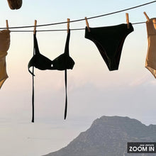 Hanging Bikini Print, Minimalist Summer Poster with Sea View, Vintage Print, Photography Prints, Museum Quality Photo Art Print 4355429567