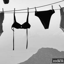 Hanging Bikini Print,  Black and White Coastal Wall Art, Summer Poster, Vintage Print, Photography Prints, Museum Quality Photo Art Print 4355429883