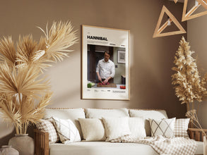 Hannibal Poster, Mads Mikkelsen Poster, TV Series Hannibal Lecter Print, Horror Movie Poster, Movie Wall Art, Cinematic Room Decor 4313444457