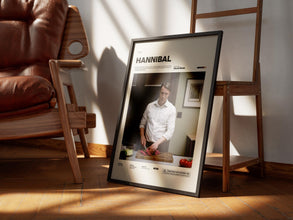Hannibal Poster, Mads Mikkelsen Poster, TV Series Hannibal Lecter Print, Horror Movie Poster, Movie Wall Art, Cinematic Room Decor 4313444457