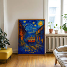 Hanoi Travel Poster - Vietnam Wall Art Print, Cafe Illustration Artwork, Home & Office decor, Gift idea, Train Street Travel print (3)