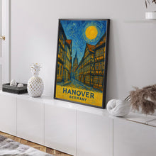 Hanover Poster Print, Hanover Travel Poster, Hanover Van Gogh Style Wall Art, Hanover, Germany