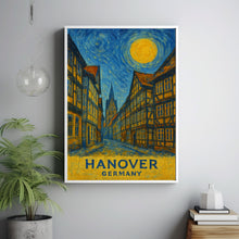 Hanover Poster Print, Hanover Travel Poster, Hanover Van Gogh Style Wall Art, Hanover, Germany