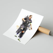 Harry Kane - England 202425 - Away Kit - Football Poster - Football Print 1742239503