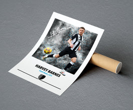 Harvey Barnes Poster Football Posters, Football Prints 4332383560