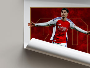 Havertz Football Poster Red North London Football Print for Fans 4384544013