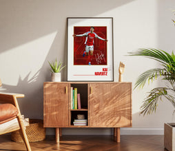 Havertz Football Poster Red North London Football Print for Fans 4384544013