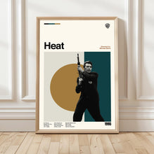 Heat Movie Poster, Mid-Century Modern Art, Minimalist Movie Print 4426698120