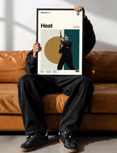 Heat Movie Poster, Mid-Century Modern Art, Minimalist Movie Print 4426698120
