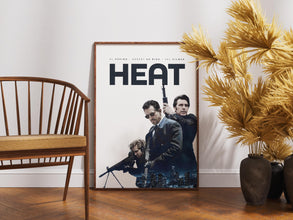 Heat Movie Poster, Robert De Niro, Al Pacino,  Retro Film, Digital Download, Physical Print 4404233840 7697