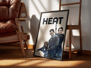 Heat Movie Poster, Robert De Niro, Al Pacino,  Retro Film, Digital Download, Physical Print 4404233840 7697