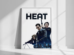 Heat Movie Poster, Robert De Niro, Al Pacino,  Retro Film, Digital Download, Physical Print 4404233840 7697